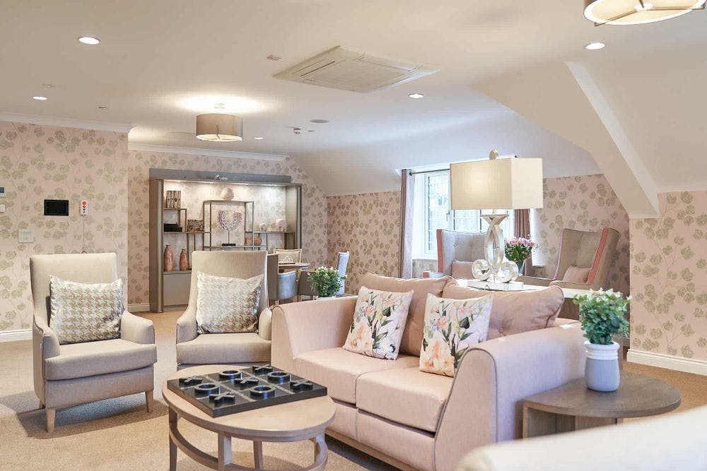 Communal Lounge of Lambwood Heights Care Home in Loughton, Epping Forest