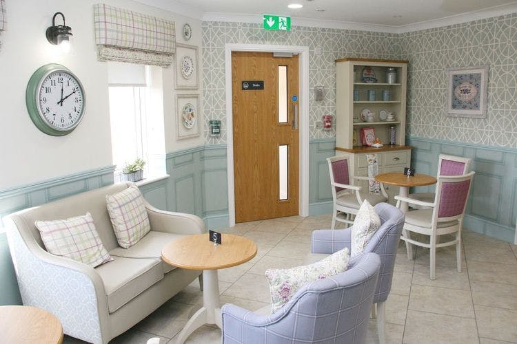 The communal area in the Heartlands Care Home in Birmingham